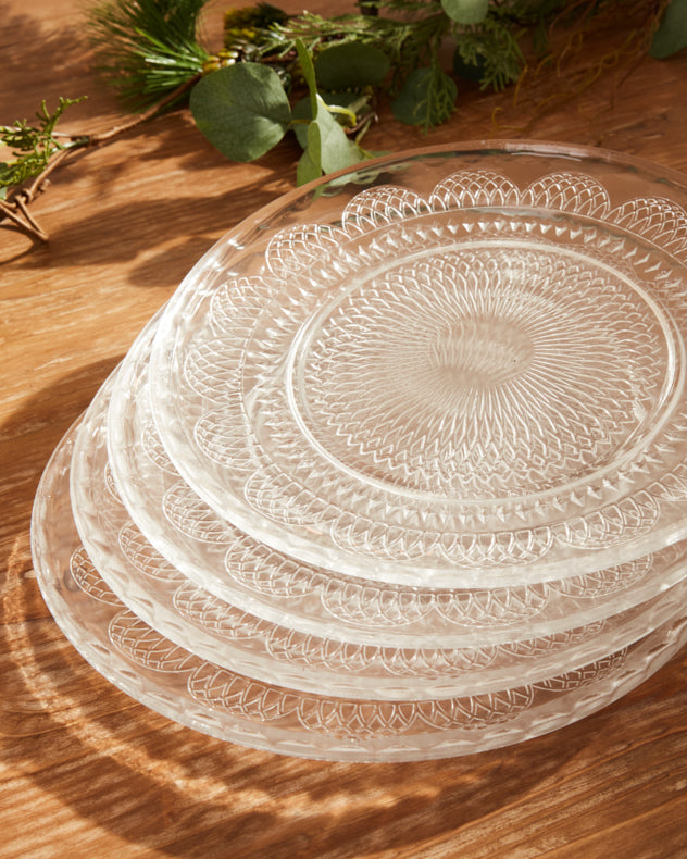 Parisian Glass Dinner Plates