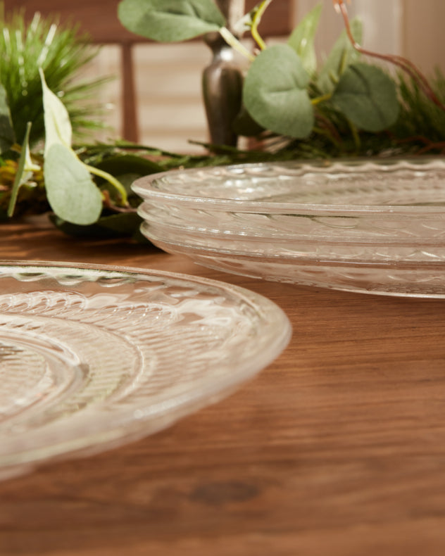 Parisian Glass Dinner Plates