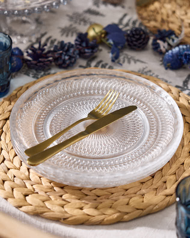 Parisian Glass Dinner Plates