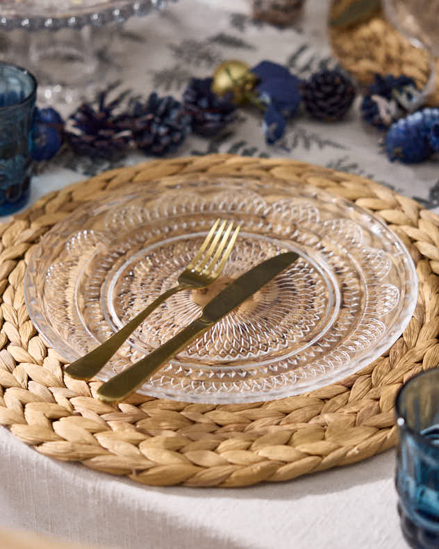 Parisian Glass Dinner Plates