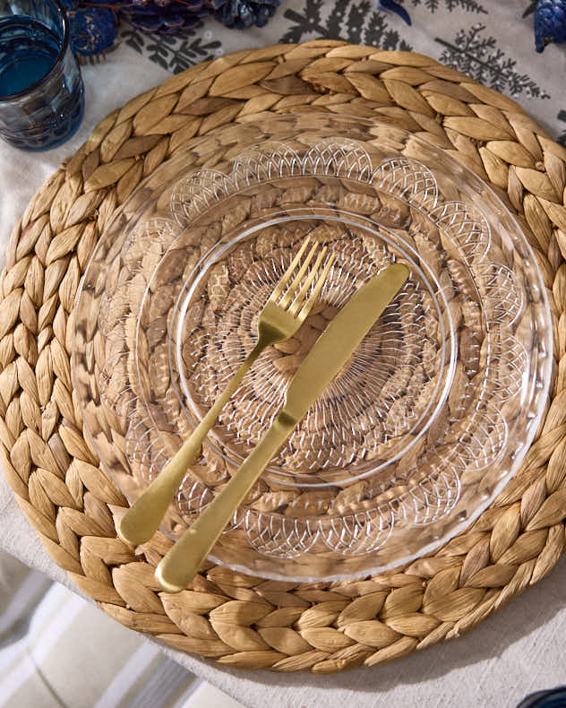 Parisian Glass Dinner Plates