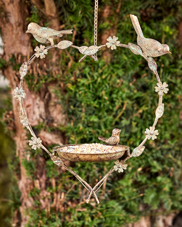 Bird Feeders - Hanging Heart Garden Bird Feeder