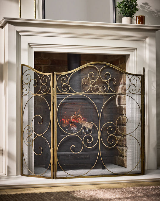 Fire Screens and Guards - Folding and Decorative Fireplace Protection ...