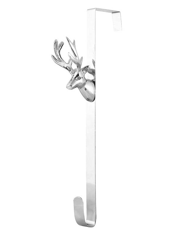 Silver Stag Wreath Hanger