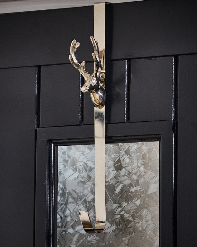Silver Stag Wreath Hanger