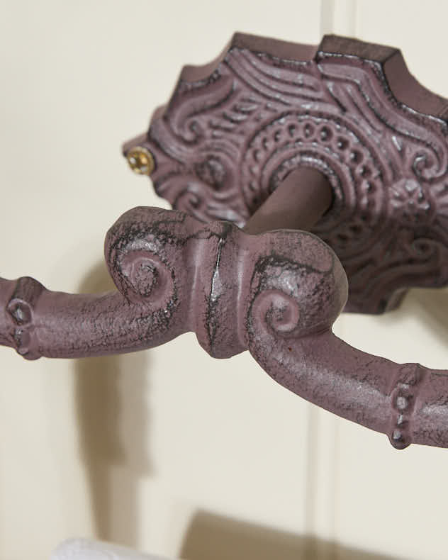 Period Cast Iron Toilet Roll Holder