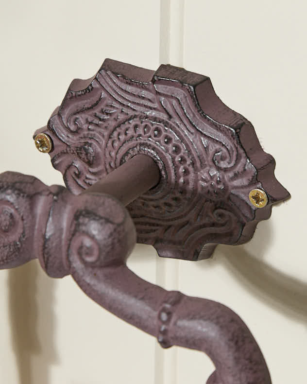 Period Cast Iron Toilet Roll Holder