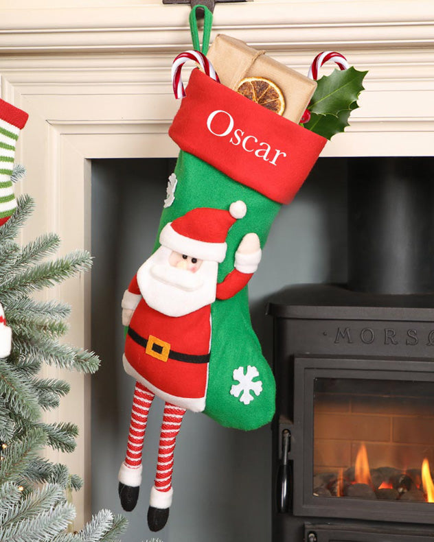 Stockings Reindeer - Personalised Dangling Legs Christmas Stockings