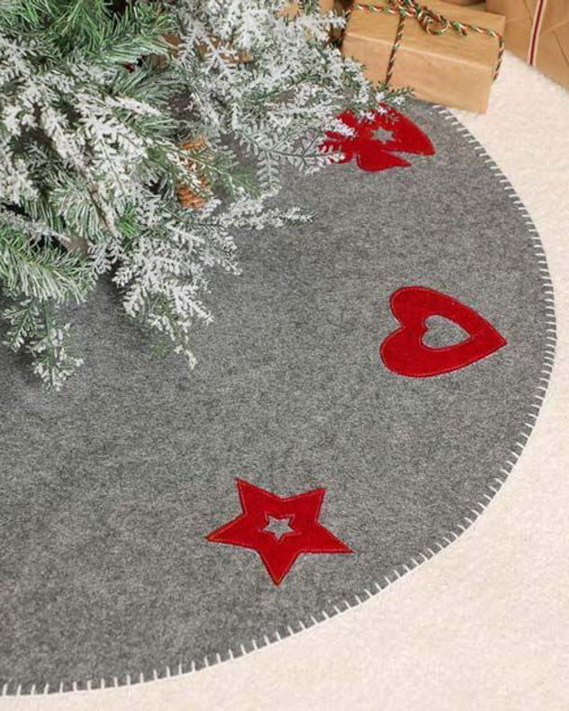 Nordic Style Christmas Tree Skirt