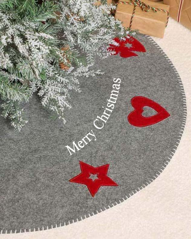 Personalised Nordic Style Christmas Tree Skirt