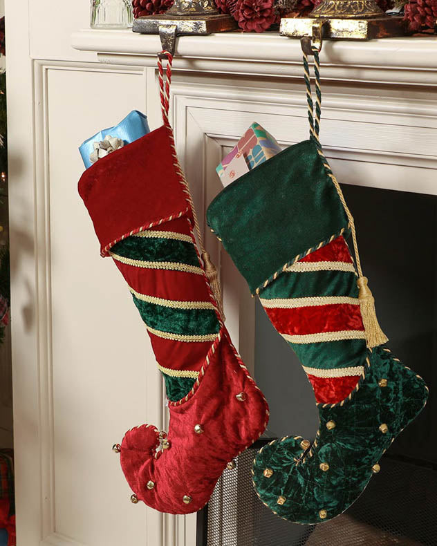 Luxury Jingle Bell Christmas Stocking