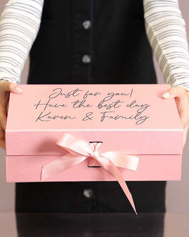 Personalised A4 Pink Gift Box