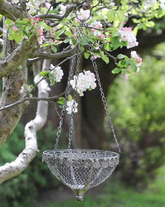 Vintage Ornate Hanging Basket