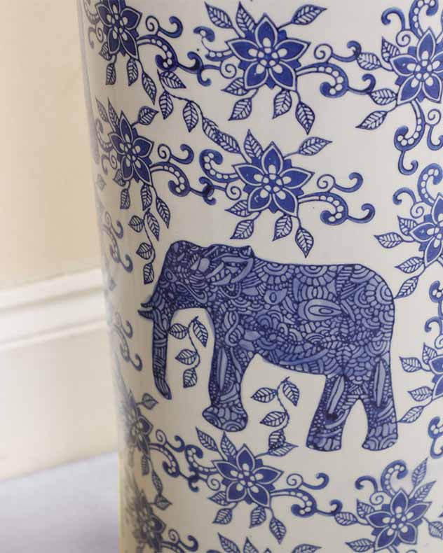 Fine China Print Ceramic Umbrella Stand