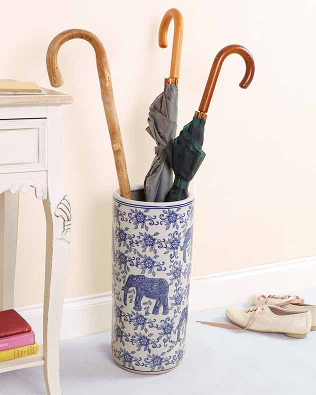 Fine China Print Ceramic Umbrella Stand