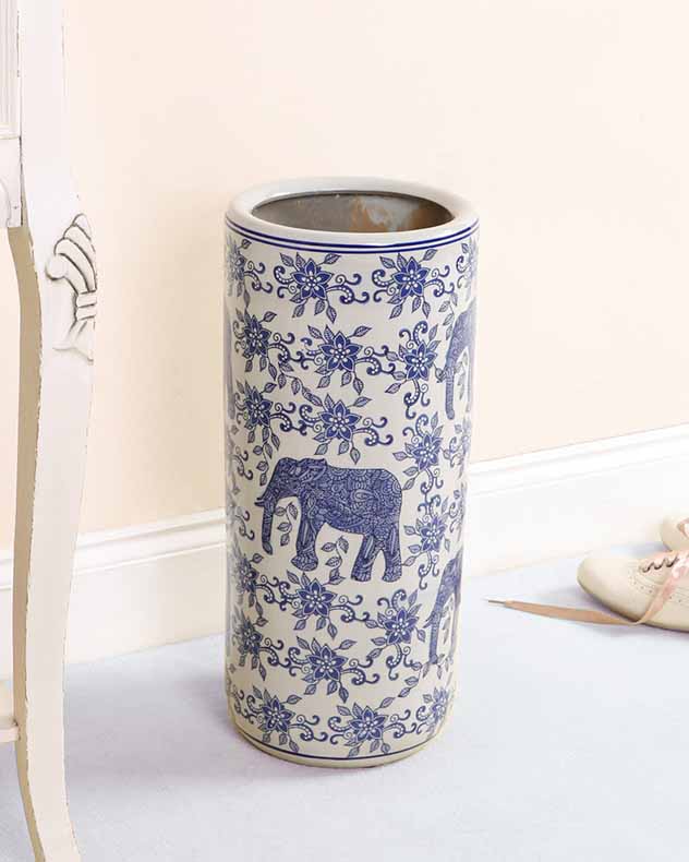 Fine China Print Ceramic Umbrella Stand