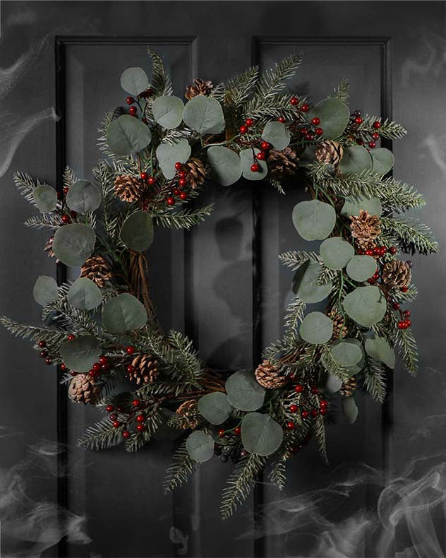 Misty Mountain Halloween Wreath