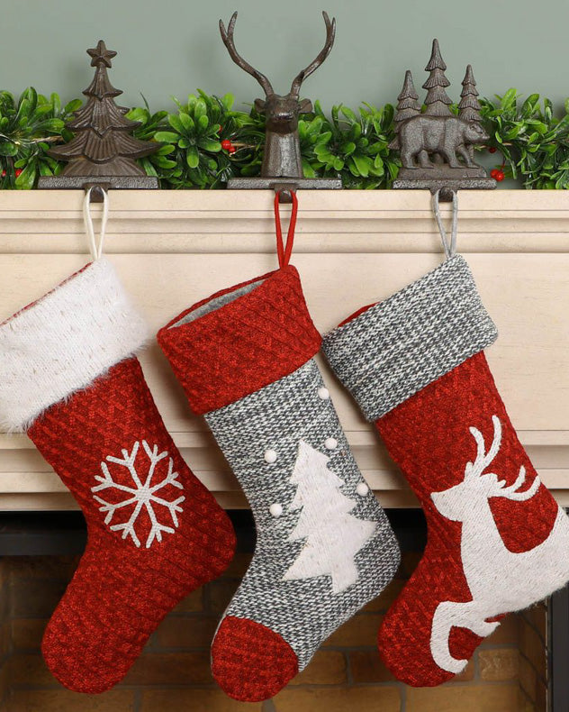 Chunky Knitted Christmas Stockings