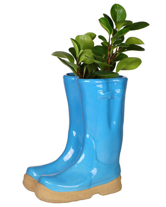 Large Ceramic Welly Boot Planters