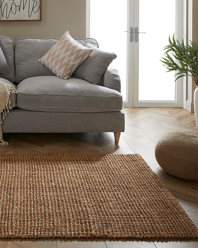 Recycled jute rug material for the Good and Green collection