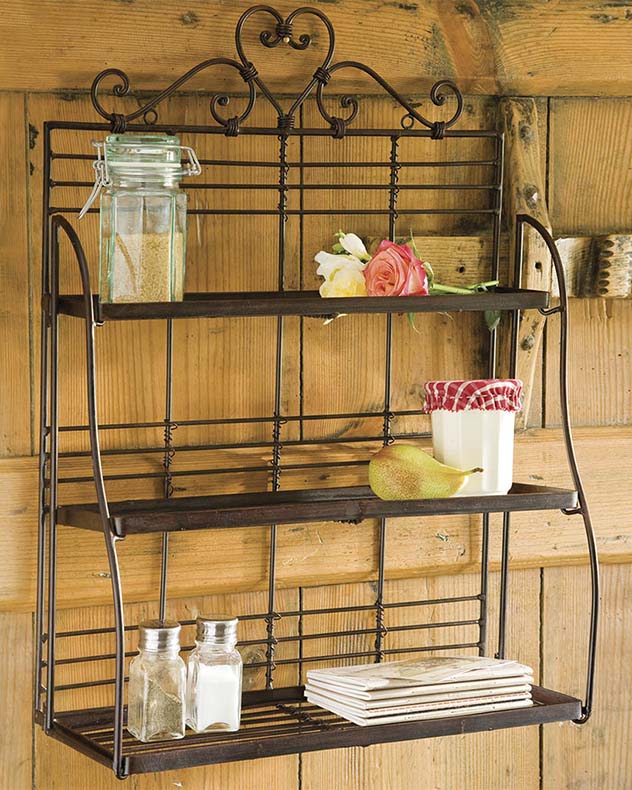 Amore 3 Tier Kitchen Wall Shelf