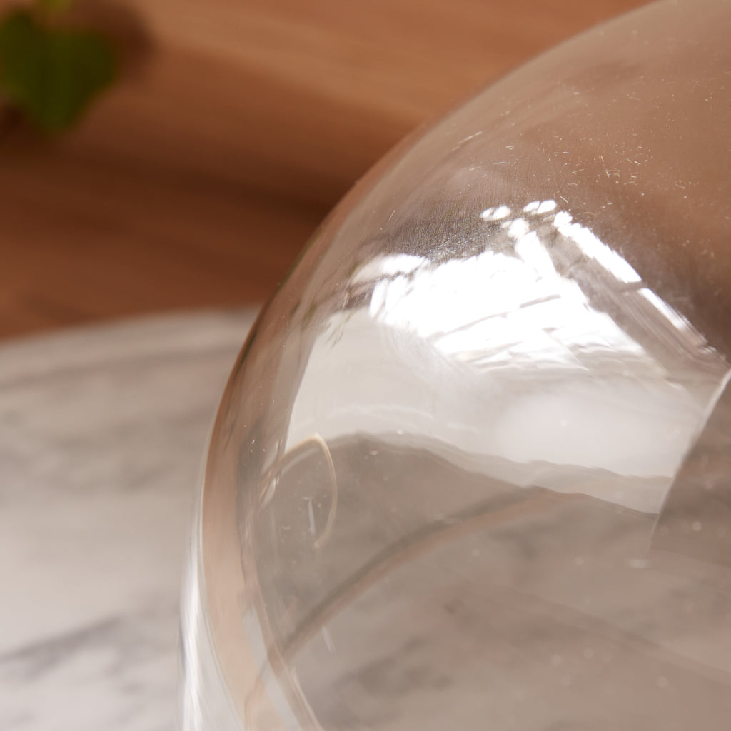 Marble Cloche Cake Platter