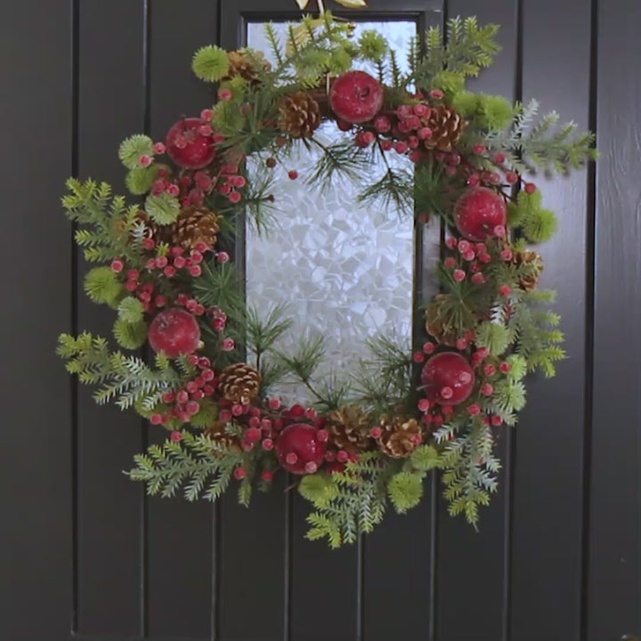 Luxury Country Orchard Christmas Wreath 50cm