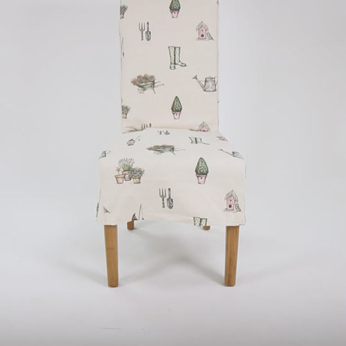 Dining Chairs - Set of 2 Country Print Dining Chairs