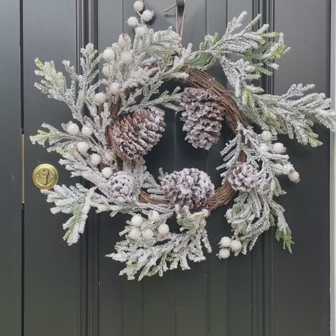 Wreaths - Winter Snowdrift Indoor Wreath