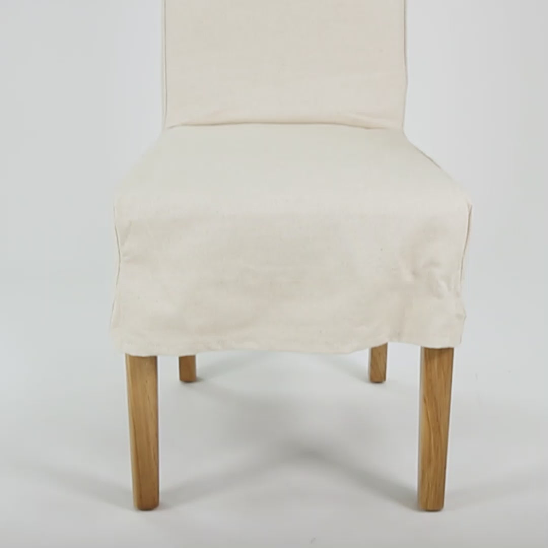 Riviera Loose Cover Dining Chair - Natural