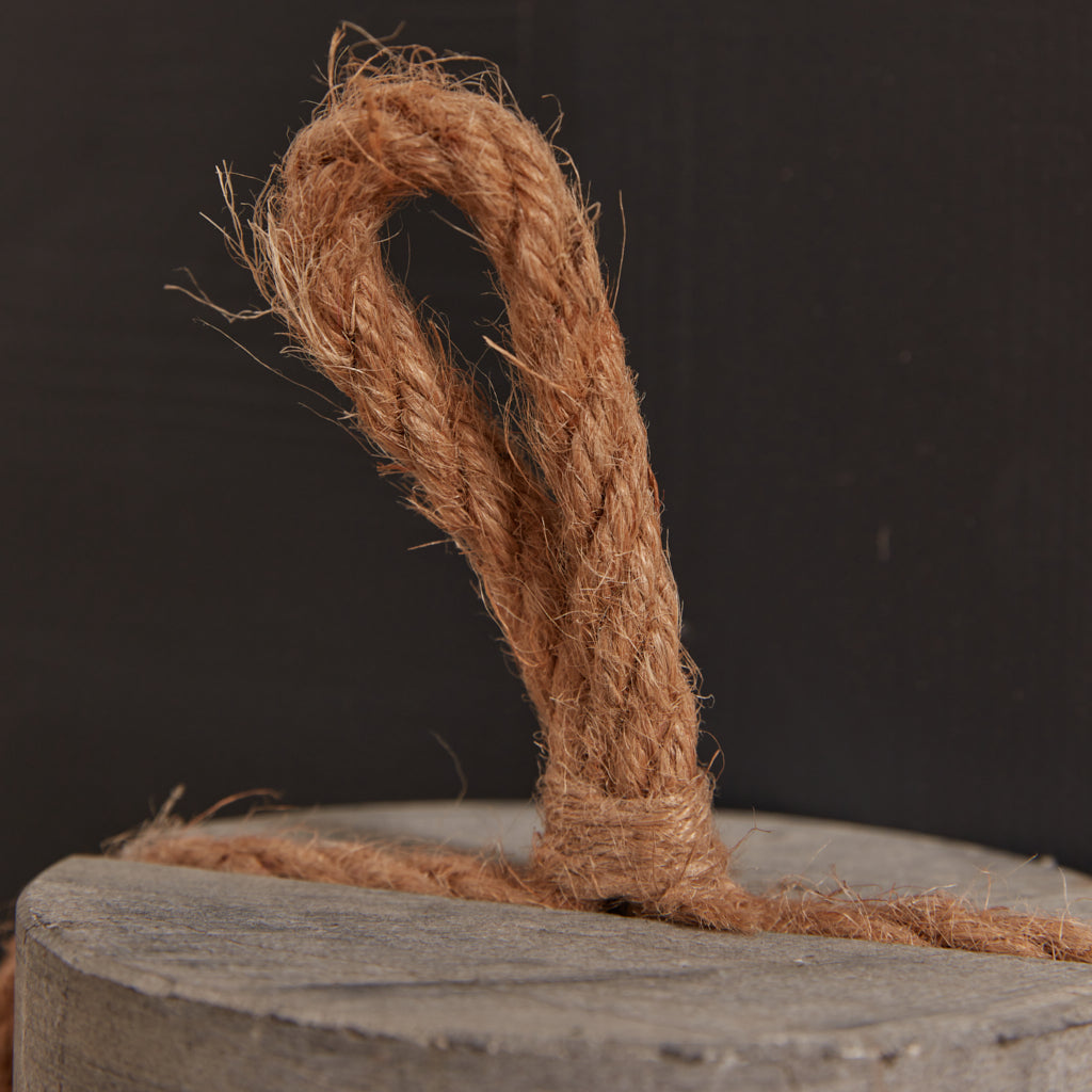 Grey Country Jute Doorstop