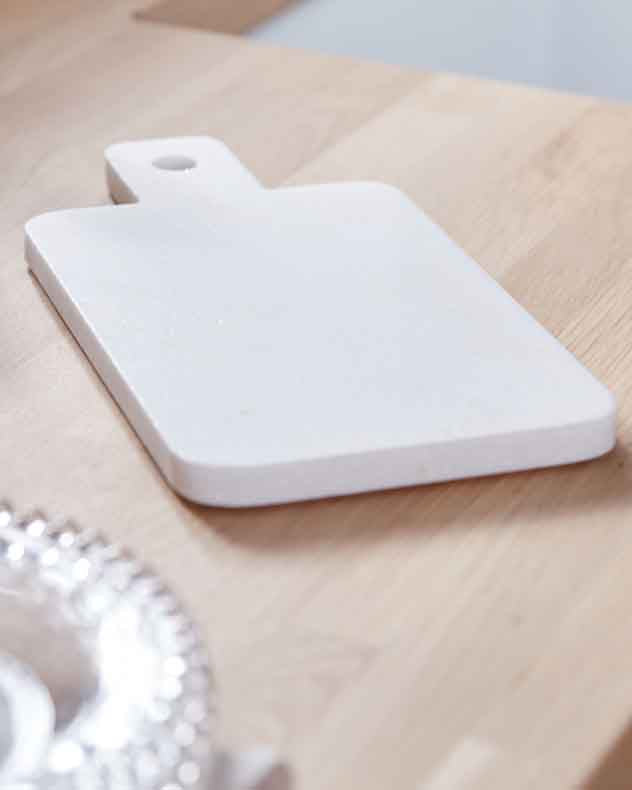 White Marble Rectangular Serving Tray