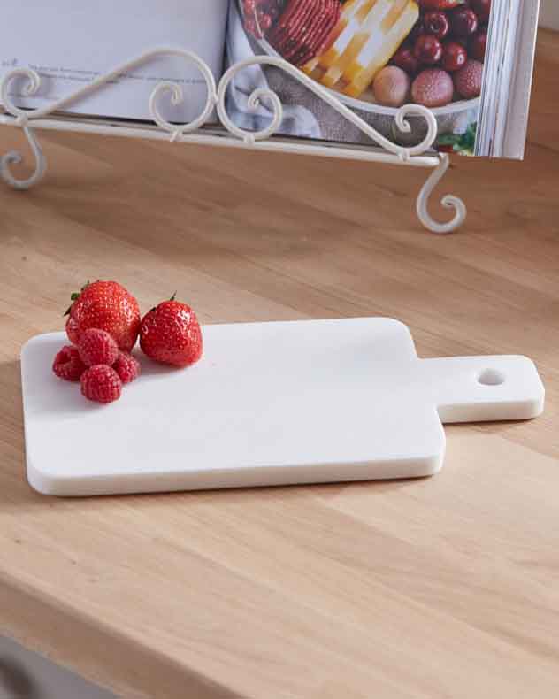 White Marble Rectangular Serving Tray