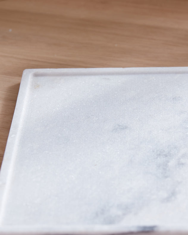 White Marble Serving Platter