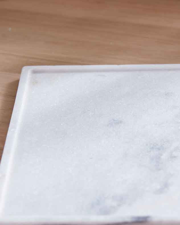 White & Grey Marble Serving Tray