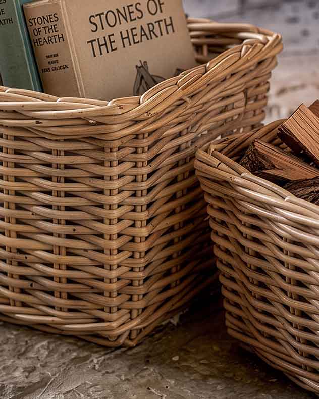 S/2 Wicker Storage Baskets