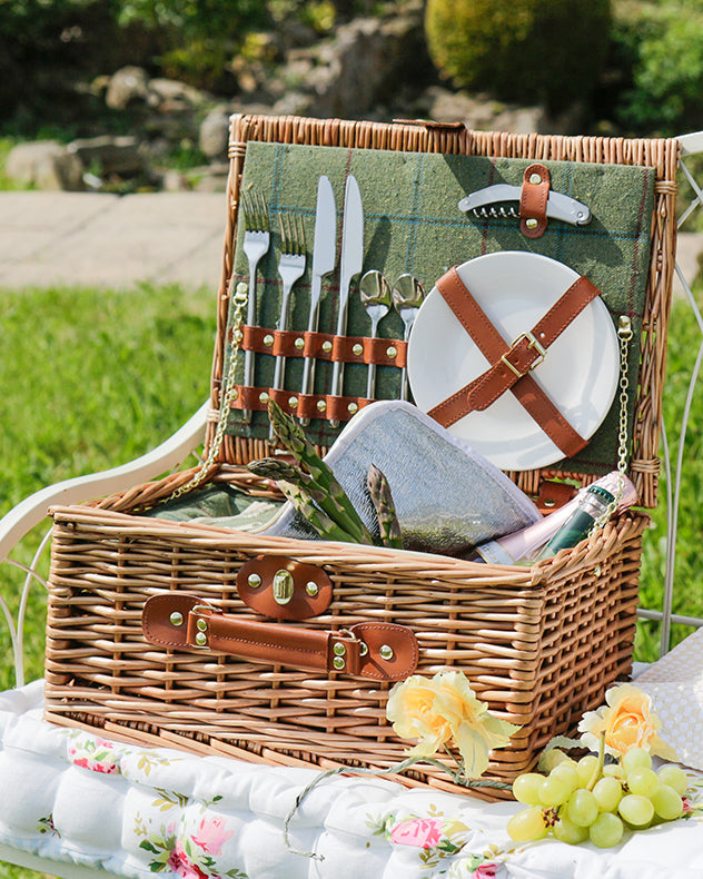 wicker picnic basket