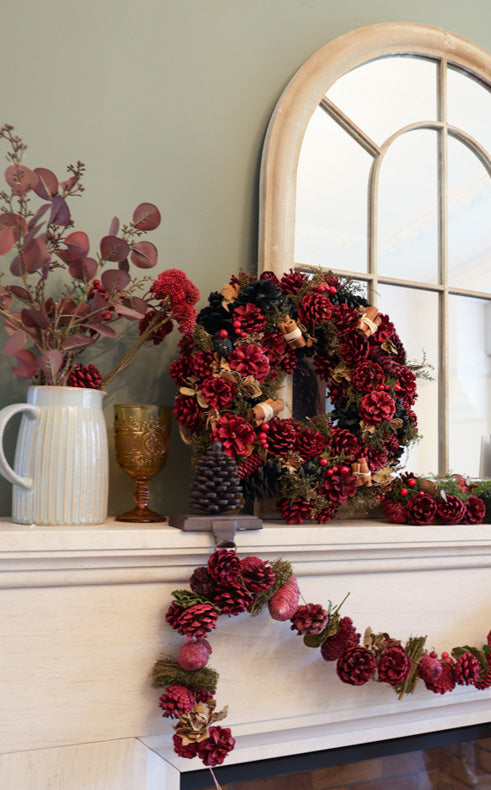 Cinnamon Pine Wreath and Garland Collection
