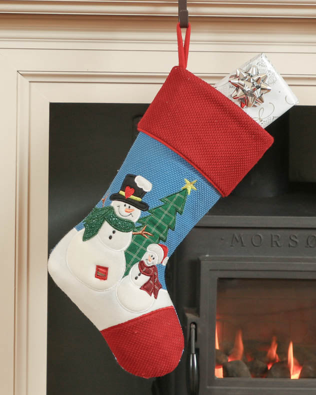 Skip and Rolo Childrens Snowman Christmas Stocking