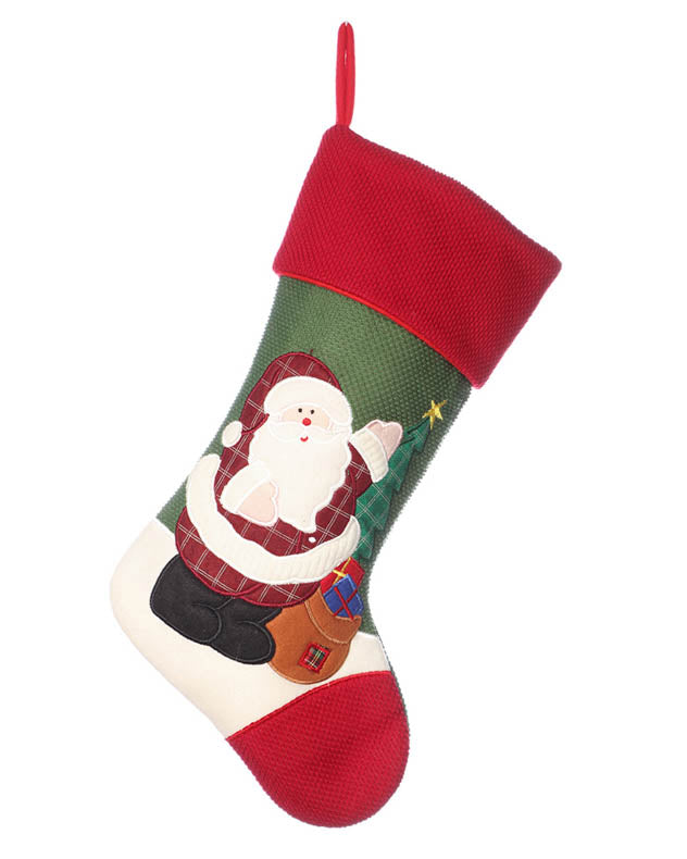 santa childrens christmas stocking