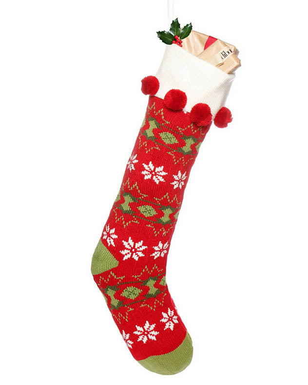 knitted red stocking