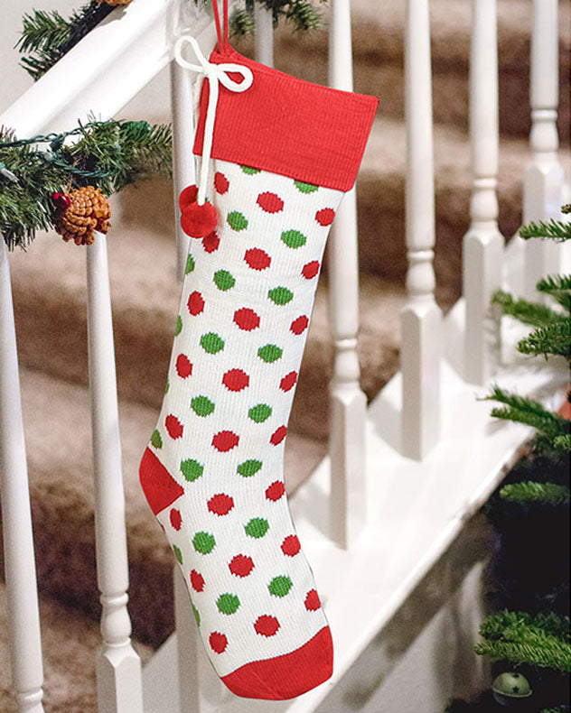 Stockings - Fair Isle Knitted Christmas Stocking