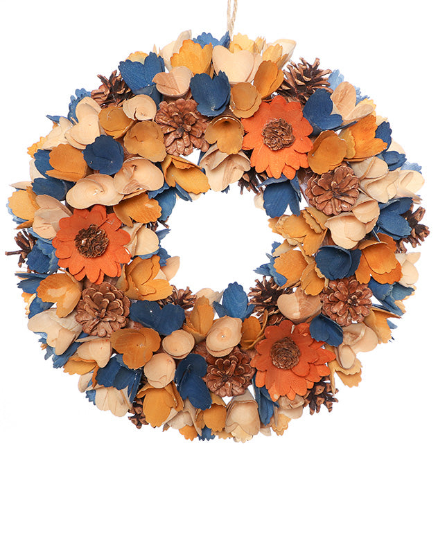 halloween orange wreath