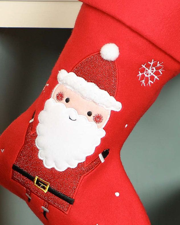 Jolly Santa Children's Christmas Stocking