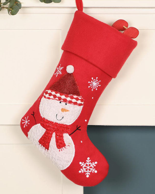 Jolly Snowman Children's Christmas Stocking