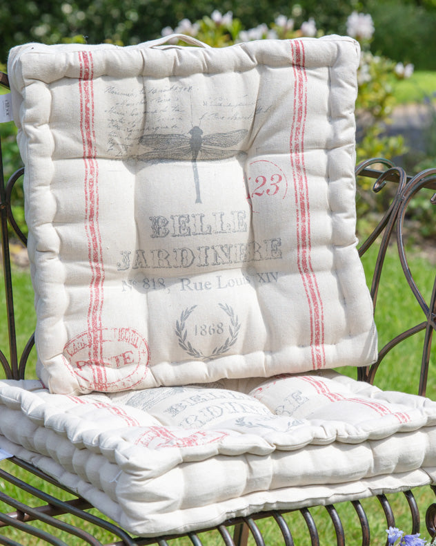 Set of 4 Belle Jardinere Mattress Garden Seat Cushions