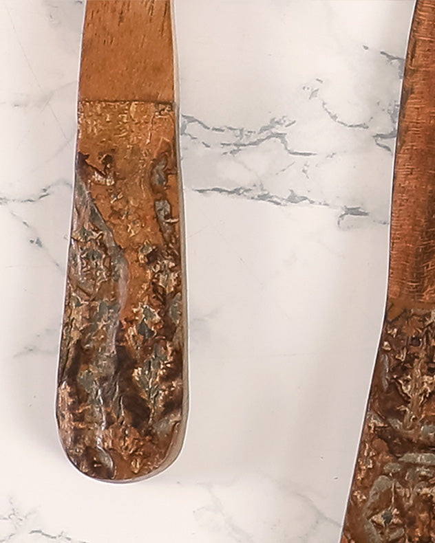 Cheese Markers, Boards &amp; Knives - Set of Four Wooden Cheese Knives