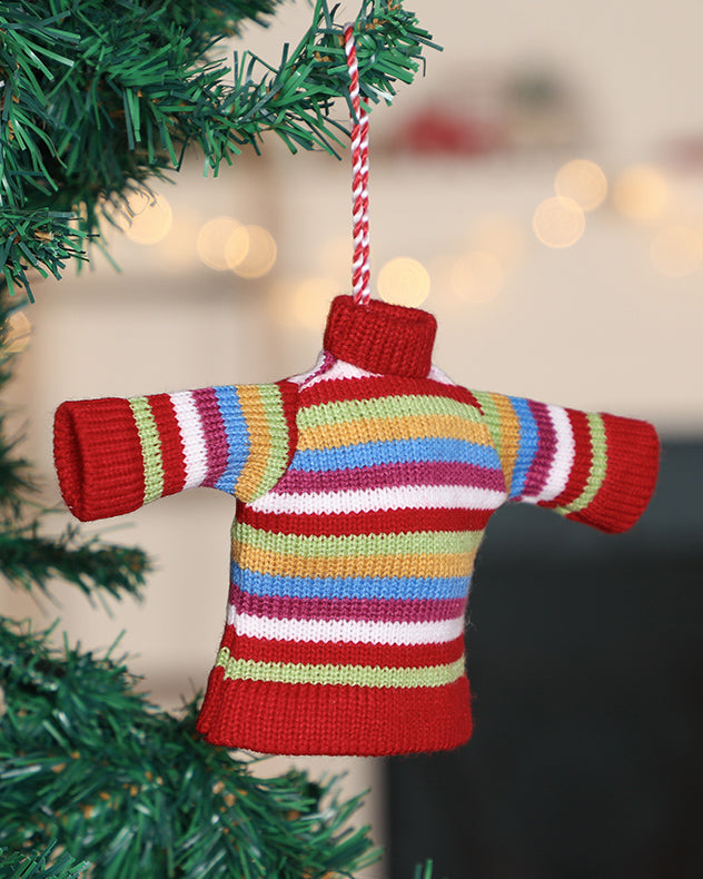 Striped clearance christmas jumper