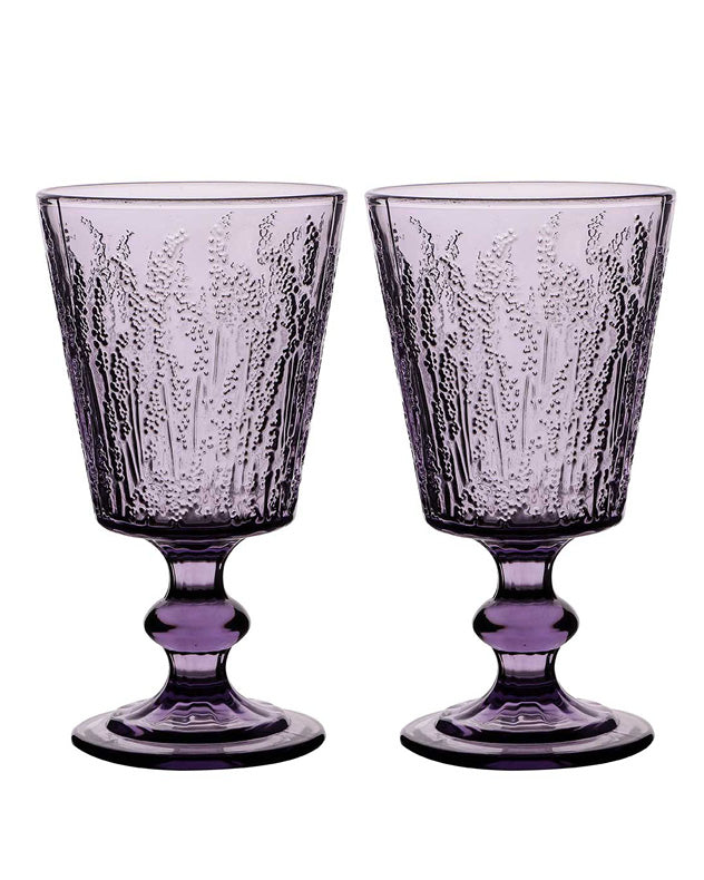 Lavender Wine Goblet