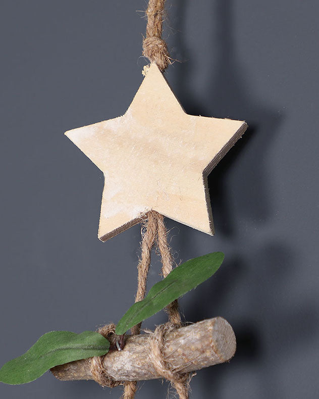 wooden star christmas decoration
